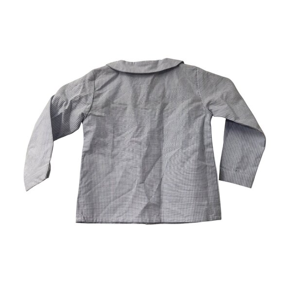 Edgehill Collection Blue Striped Long Sleeve Cotton Button Shirt Boys 18 Months - Picture 5 of 5